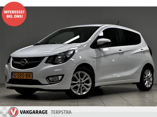 Opel KARL 1.0 ecoFLEX Innovation/ 15'' LMV/ DAB+/ Apple + Android/ Stoel + Stuurverw./ Navi/ Clima/ Half-Leder/ Cruise/ Bluetooth/ Multi. LEDER. Stuur/ Mistl./ PDC/ Extra getint glas.