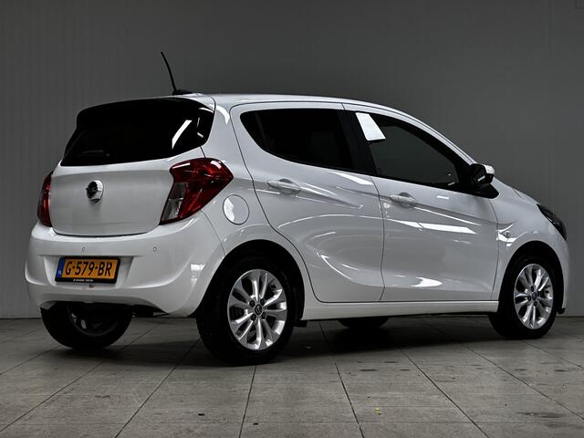 Opel KARL 1.0 ecoFLEX Innovation /Stuur + Stoelverw. /Apple + Android /DAB+! /Navi /Climat /Cruise /Elek. pakket /Bluetooth /USB /Multi. LEDER Stuur /15"LMV /PDC /Extra getint glas /Mistlampen.