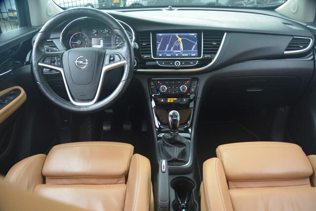 Opel MOKKA X 1.4 Turbo Innovation Nederlandse auto 50149 NAP laatste beurt bij 49000km zeer compleet met oa leren bekleding led lampen stoelverwarming stoelverwarming navigatie pdc camera lmv schuif kantel dak