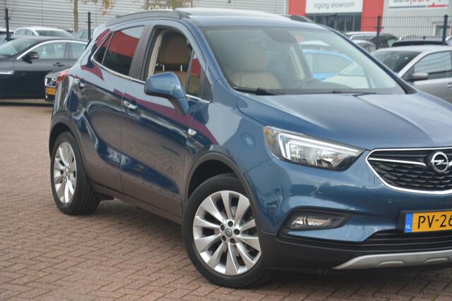 Opel MOKKA X 1.4 Turbo Innovation Nederlandse auto 50149 NAP laatste beurt bij 49000km zeer compleet met oa leren bekleding led lampen stoelverwarming stoelverwarming navigatie pdc camera lmv schuif kantel dak