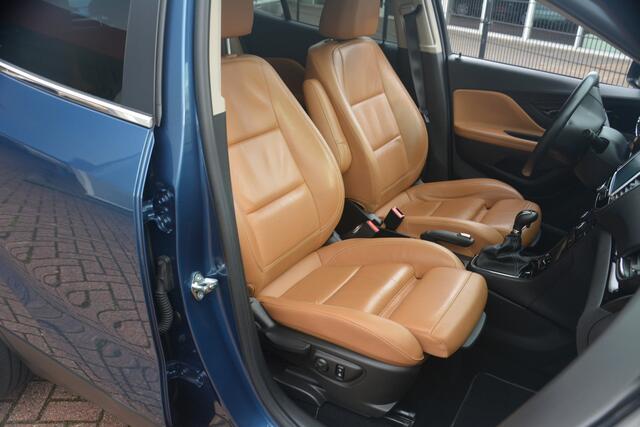 Opel MOKKA X 1.4 Turbo Innovation Nederlandse auto 50149 NAP laatste beurt bij 49000km zeer compleet met oa leren bekleding led lampen stoelverwarming stoelverwarming navigatie pdc camera lmv schuif kantel dak