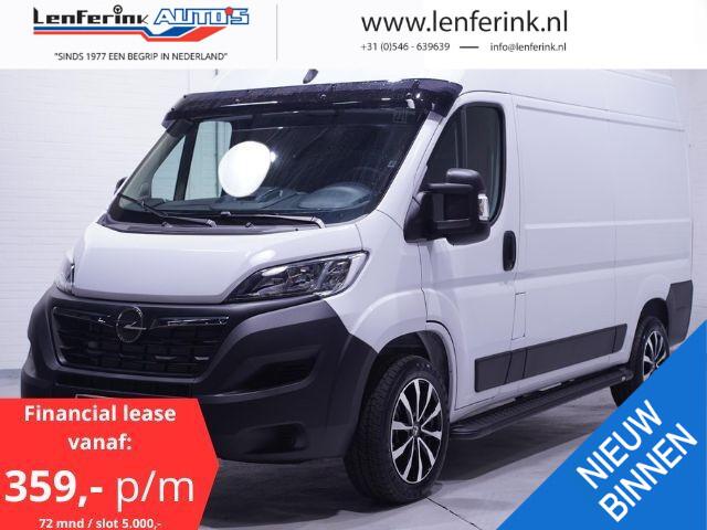 Opel MOVANO 2.2D 140 pk L2H2 Black&White Edition Navi Camera, 18" LMV, Treeplanken, Airco ECC, Nieuw, 3-Zits
