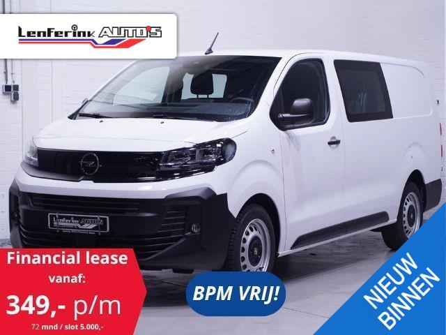 Opel VIVARO 120 pk L3H1 Dubbel Cabine 6-Zits, Navi, BPM vrij Airco, Cruise Control, Laadruimte Pakket, Nwe Model, PDC achter