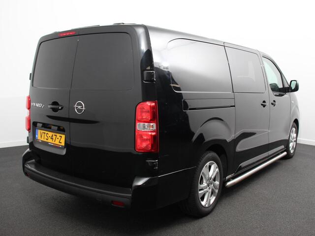 Opel VIVARO Vivaro-e L3 75 kWh Automaat 6-Persoons Dubbele Cabine Lang | Navigatie | Airco | 2 x Schuifdeur | Lichtmetalen velgen| Cruise Control | Side Bars | Bumpers in kleur