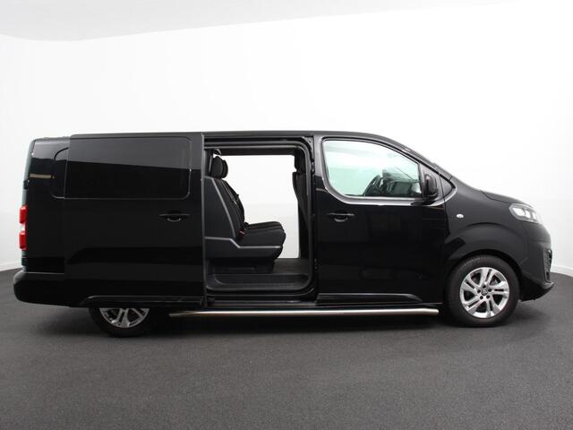 Opel VIVARO Vivaro-e L3 75 kWh Automaat 6-Persoons Dubbele Cabine Lang | Navigatie | Airco | 2 x Schuifdeur | Lichtmetalen velgen| Cruise Control | Side Bars | Bumpers in kleur