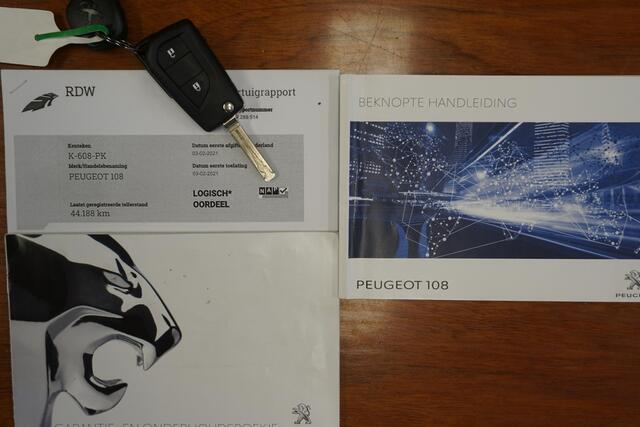 Peugeot 108 1.0 VTi Active|Dealeronderhouden|Camera|Navigatie via AppleCarplay/AndroidAuto.