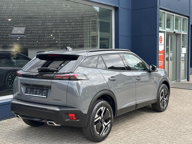 Peugeot 2008 1.2 Hybrid 145 PK Allure | Automaat | 2025 Auto | Navigatie via Telefoon | Adaptieve Cruise Control | 360 Graden Camera | Parkeersensoren V+A | Hoge Zitpositie | Hybride Elektrisch rijden met Automaat | Climate Control | Stoelverwarming | LED Verlichting 