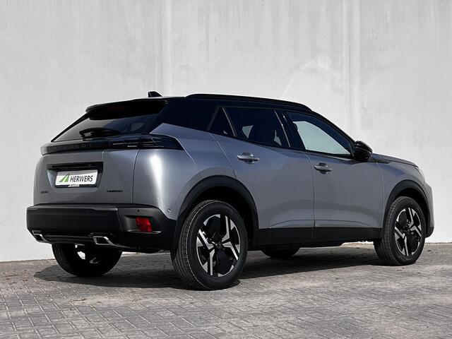 Peugeot 2008 1.2 Hybrid 145 GT / Nieuw, veel voordeel / tot 8 jaar Garantie / Elektr. schuifdak en bestuurdersstoel / Stoelverwarming / Camera 360° / Adapt. CC / Navi / Apple Carplay Android / 17" LM wielen / ook in zwart leverbaar