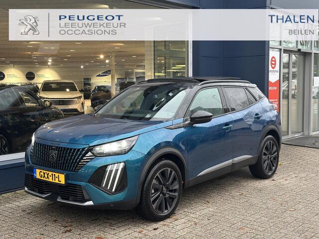 Peugeot 2008 1.2 Hybrid 145 PK GT Automaat | Full Options! | 12-2024 Bouwjaar | Navigatie | Panorama Schuif-/Kanteldak | 360 Graden Camera | Adaptieve Cruise Control | Keyless Entry | 18" Lichtmetalen Velgen EVISSA | Climate Control | Full LED Verlichting | Parkeersen