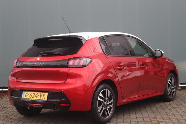 Peugeot 208 BWJ 2019 1.2 101 PK PureTech Blue Lease Allure HALF LEDER / CAMERA / VIRTUAL COCKPIT / CLIMA / NAVI / CRUISE / BLUETOOTH / PDC V+A / LMV 16 INCH / PRIV. GLAS / ISOFIX / MULTIFUNCT. STUUR