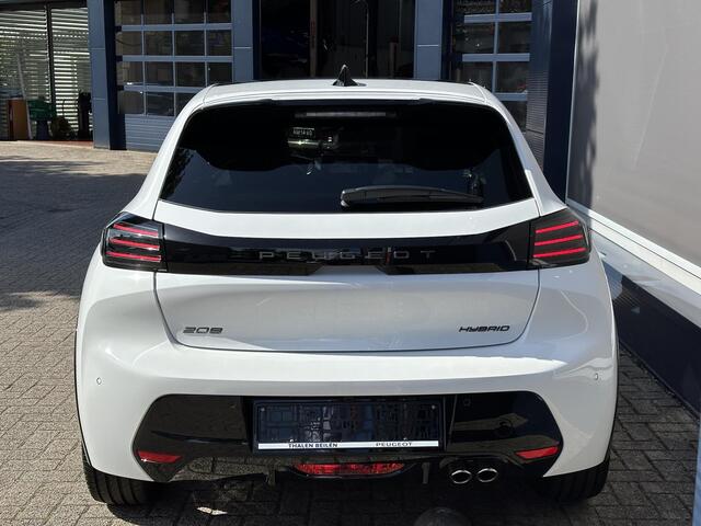 Peugeot 208 1.2 Hybrid 145 PK GT Automaat | Meest Complete Uitvoering | Glazen Panoramadak | Navigatie | 360 Graden Camera | Dode Hoek Detectie | Climate Control | Keyless Entry & Start | Cruise Control | Sportstoelen | 17" Lichtmetalen Velgen | Full LED Verlichting