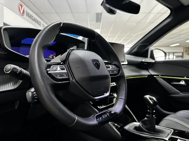 Peugeot 208 1.2 PureTech 100 GT /Virtual Cockpit! /Camera /Apple + Android /LED Koplampen /DAB+! /Climat /Cruise /Elek. pakket /Bluetooth /Lane Assist /Regensensor /PDC V+A /17"LMV /Isofix /Armsteun.