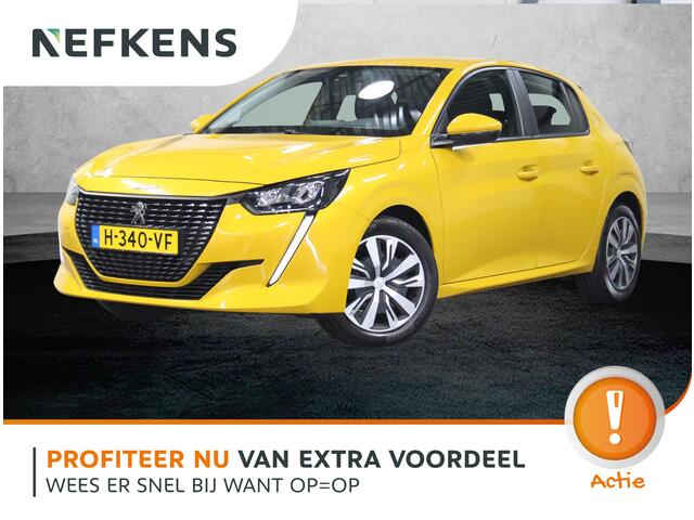 Peugeot 208 1.2 75PK Active | AppleCarplay/Android Auto | Navigatie | Armsteun | Parkeersensoren | LED | Lederen Stuurwiel | Airco | Cruise Control | 16" LMV | Isofix |