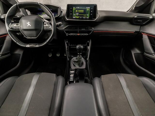 Peugeot 208 1.2 PureTech GT-Line Sport (PANORAMADAK, VIRTUAL COCKPIT, APPLE CARPLAY, 360 CAMERA, LEDER, SPORTSTOELEN, ADAPTIVE CRUISE, KEYLESS, DAB+, NIEUWE APK, NIEUWSTAAT)