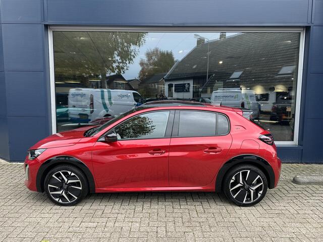 Peugeot 208 1.2 Hybride Automaat 110pk GT | Full map Navigatie | Drive Assist met Adaptieve Cruise Control | Panoramadak | 360 graden Camera Rondom | Draadloze telefoonlader | Mirrorlink functie voor Apple carplay en Android Auto | Full led koplampen |