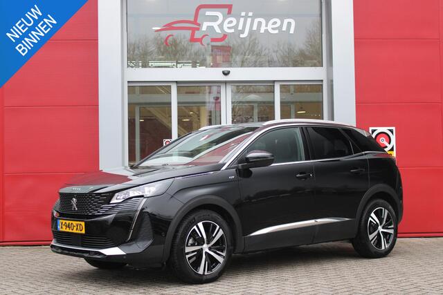 Peugeot 3008 1.2 Hybrid 136PK GT | 360° CAMERA | NAVIGATIE | ADAPTIVE CRUISE CONTROL | APPLE CARPLAY/ANDROID AUTO | CLIMATE CONTROL | 18" LICHTMETALEN VELGEN | DODEHOEK DETECTIE | KEYLESS ENTRY/START | FULL LED KOPLAMPEN | PARKEERSENSOREN VOOR EN ACHTER | DAB+ RADIO |