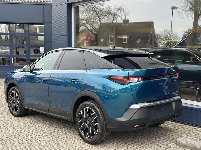 Peugeot 3008 1.2 Hybrid 145 PK GT | Bouwjaar 2025 | Alcantara Stoelen | Panorama Navigatie | 360 Vision Camera | Dode Hoek Signalering | Elektrische Kofferklep | Keyless Entry | Full LED Verlichting | Stoelverwarming | 19" Lichtmetalen Velgen |
