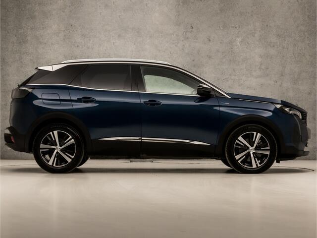 Peugeot 3008 1.6 HYbrid 225 GT 225Pk Automaat (APPLE CARPLAY, GROOT NAVI, 360 CAMERA, ADAPTIVE CRUISE, LEDER, KEYLESS, SPORTSTOELEN, SFEERVERLICHTING, LANE ASSIST, GETINT GLAS, NIEUWSTAAT)