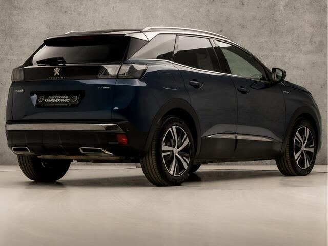 Peugeot 3008 1.6 HYbrid 225 GT 225Pk Automaat (APPLE CARPLAY, GROOT NAVI, 360 CAMERA, ADAPTIVE CRUISE, LEDER, KEYLESS, SPORTSTOELEN, SFEERVERLICHTING, LANE ASSIST, GETINT GLAS, NIEUWSTAAT)