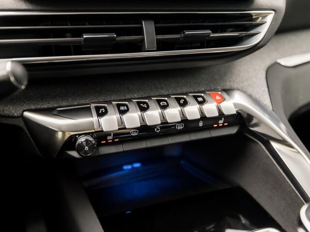 Peugeot 3008 1.2 PureTech Allure Sport (APPLE CARPLAY, GROOT NAVI, 360 CAMERA, STOELVERWARMING, LEDER, SPORTSTOELEN, ADAPTIVE CRUISE, TREKHAAK, ELEK ACHTERKLEP, NIEUWSTAAT)