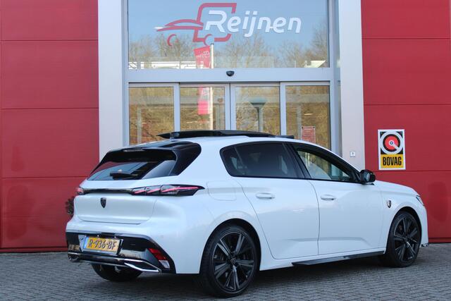 Peugeot 308 1.6 HYbrid 225PK GT PACK BUSINESS | PANORAMISCH SCHUIF/KANTEL DAK | FOCAL AUDIO SYSTEM | LED MATRIX KOPLAMPEN | 360° CAMERA | DRAADLOZE APPLE CARPLAY/ANDROID AUTO | DRAADLOZE TELEFOONLADER | ELEKTRISCH BEDIENBARE BESTUURDERSSTOEL | LEDEREN BEKLEDING | STO