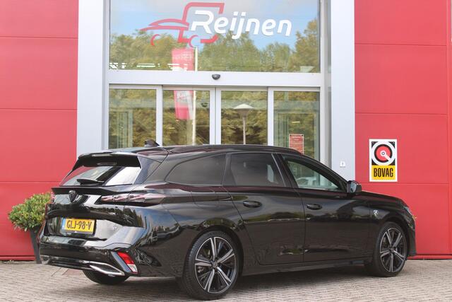 Peugeot 308 SW 1.2 MILD HYBRID 136PK DCS6 GT | ELEKTRISCHE STOEL MET GEHEUGEN FUNCTIE | STOEL VERWARMING | ELEKTRISCHE ACHTERKLEP | 360° CAMERA | KEYLESS ENTRY/START | ADAPTIVE CRUISE CONTROL | 19" LICHTMETALEN VELGEN | DRAADLOZE TELEFOONLADER | DRAADLOZE APPLE CARPL