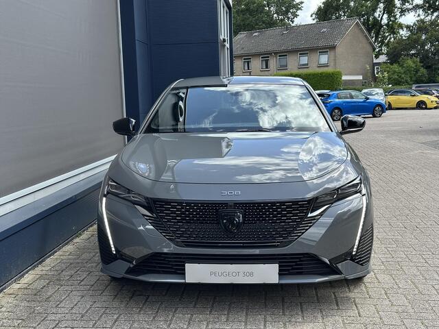 Peugeot 308 1.2 Hybrid 145 PK GT Automaat | 3D-Cockpit | Alcantara Massage Stoelen Elektrisch Verstelbaar | Navigatie | Digitaal Dashboard | 360 Graden Camera | Adaptieve Cruise Control | Dode Hoek Detectie | Keyless Entry | Stoelverwarming | 18" PORTLAND Velgen