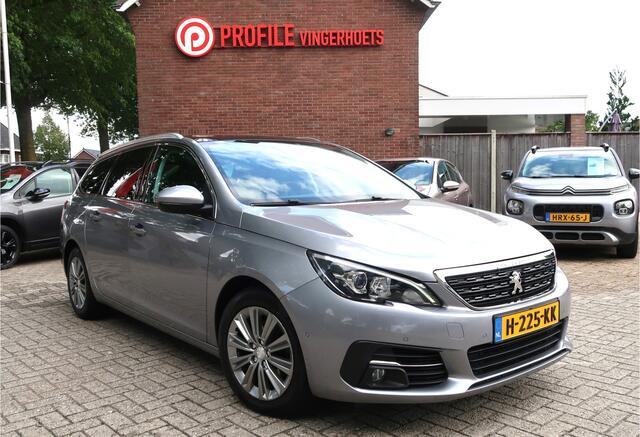 Peugeot 308 SW 130 Pk Premium Allure SW Benzine Zwart Lederen Bekleding * Elektrisch en Verwarmde Stoelen met Massage * Panoramadak * Achteruitrij Camera * Dodehoekdetectoren * L.M. Velgen * Navigatie * Climate & Cruise Control * Vingerhoets; Vierde Generatie Eerstek