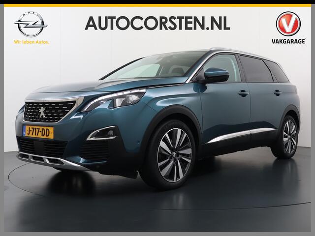 Peugeot 5008 T131PK AUT-8 7-Pers. Pano-Dak Elektr.Stoel+Geheug. Adaptive-Cruise Afn.Trekhaak Apple Android Carplay Navi 360-Camera Elektr.A-Klep DAB+ MirrorScreen Park-Assist 19"LM Connected-Services Elektr. Achterklep PDC-A+Voor 1/2 Leder Keyless Bordherkenning Premi