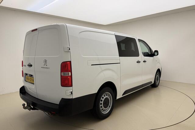 Peugeot EXPERT 2.0 BlueHDI 120 Long Premium DC | 6-Zits | Trekhaak | Houten Laadvloer | Parkeer Sensoren Achter | Enkele Schuifdeur | Bluetooth |