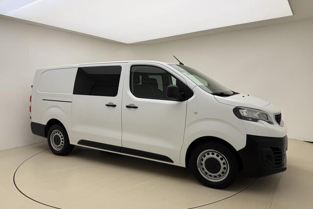 Peugeot EXPERT 2.0 BlueHDI 120 Long Premium DC | 6-Zits | Trekhaak | Houten Laadvloer | Parkeer Sensoren Achter | Enkele Schuifdeur | Bluetooth |