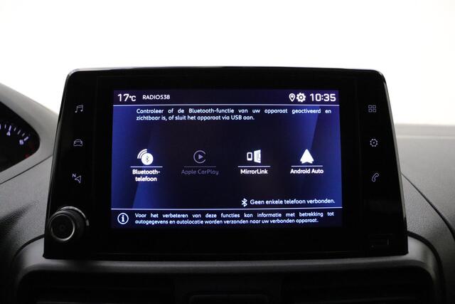 Peugeot PARTNER 1.5 BlueHDI Premium Apple Carplay/Android Auto l PDC l Bluetooth l Elek. ramen l Cruise l 3 zitplekken