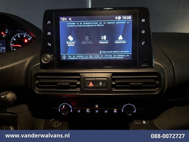 Peugeot PARTNER 1.5 BlueHDI 102pk L1H1 Euro6 Airco | Apple Carplay | Android Auto | Cruisecontrol | Trekhaak Parkeersensoren
