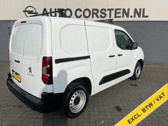 Peugeot PARTNER 1.5HDI 3-Pers.Carplay Navi* EURO6 Airco Mirror-Link Cruise Control Pdc Bluetooth Pro Betonplex vloer Wandbetimmering Schuifdeur Achterdeuren Origineel Nederlandse Auto
