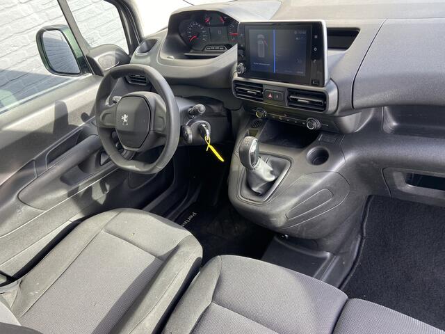 Peugeot PARTNER 1.5HDI 3-Pers.Carplay Navi* EURO6 Airco Mirror-Link Cruise Control Pdc Bluetooth Pro Betonplex vloer Wandbetimmering Schuifdeur Achterdeuren Origineel Nederlandse Auto