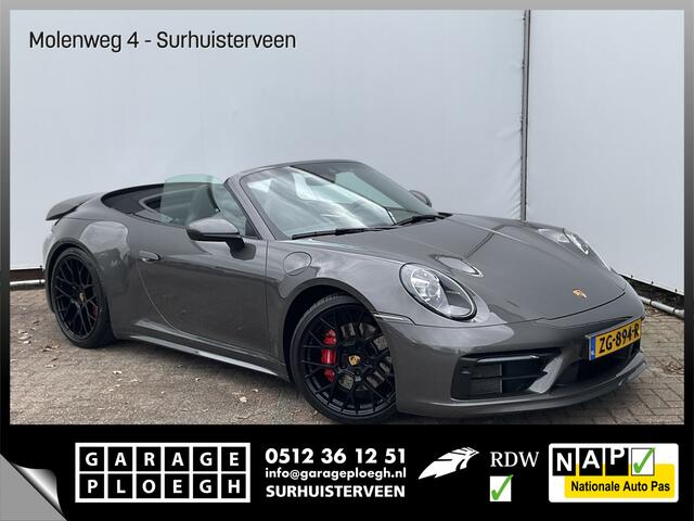Porsche 911 Cabrio 3.0 Carrera 4 S Sportchrono plus 14-weg orig.NL Agaatgrijs perfecte configuratie