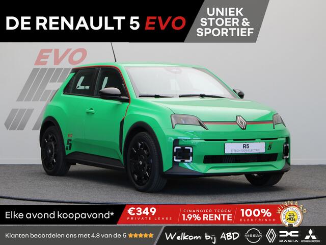 Renault 5 EVO Urban Range 120pk 40 kWh | Exclusief bij ABD | Vol opties | Sportief design | Carbon |