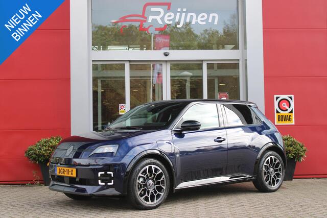 Renault 5 150PK COMFORT RANGE ROLAND-GARROS 52 kWh | NAVIGATIE SYSTEEM MET GOOGLE INTERGRATIE | HARMAN KARDON PREMIUM AUDIO | FULL LED KOPLAMPEN MET MICRO-OPTICS EN FRANSE VLAG | 10"R-LINK MULTIMEDIA | 18"GRONO LICHTMETALEN VELGEN | TWO-TONE CAROSSERIE KLEUR I.C.M.