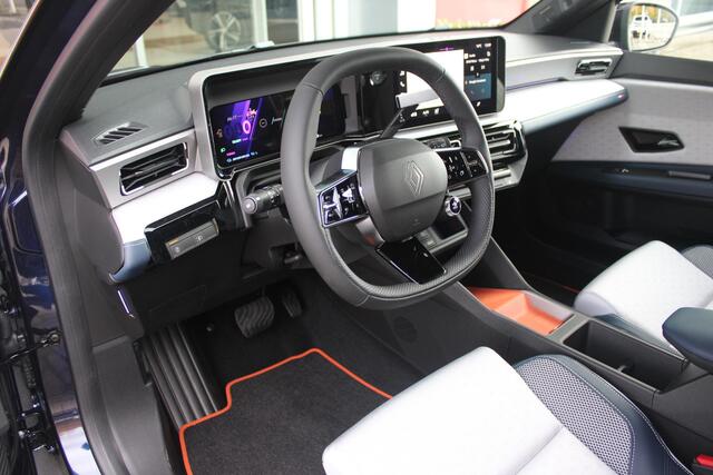 Renault 5 150PK COMFORT RANGE ROLAND-GARROS 52 kWh | NAVIGATIE SYSTEEM MET GOOGLE INTERGRATIE | HARMAN KARDON PREMIUM AUDIO | FULL LED KOPLAMPEN MET MICRO-OPTICS EN FRANSE VLAG | 10"R-LINK MULTIMEDIA | 18"GRONO LICHTMETALEN VELGEN | TWO-TONE CAROSSERIE KLEUR I.C.M.