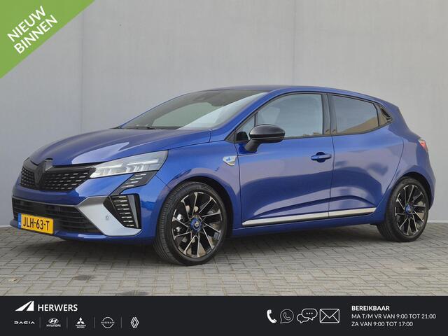 Renault CLIO E-TECH Full Hybrid Esprit Alpine 145 / Automaat / Fabrieksgarantie tot 05-2026 / Dealer onderhouden / Pack Full screen / Stuur-, en Stoel verwarming / Rondomzicht camera / Adaptief CC / Bose Audio Systeem / Keyless Entry/Start /