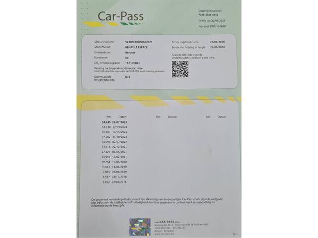 Renault ESPACE 1.8 TCe Initiale Paris | 1ste Eigenaar | Pano | Leer | Navi | Nap | Interesse, Proefrit? Bel of app met: 06-24 28 28 42