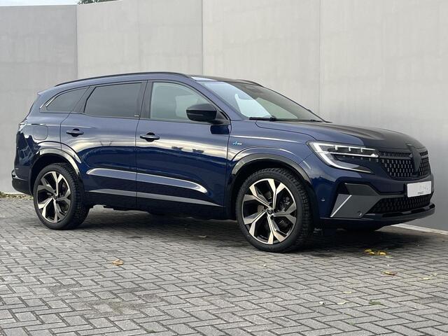 Renault ESPACE E-Tech full hybrid 200 esprit Alpine 7p. GLAZEN PANORAMA DAK/ PACK DRIVERS ASSIST/ PACK WINTER/ FULL LED/ PARK ASSIST RONDOM/ ELEK. BED. ACHTERKLEP/ 7 PERSOONS! ETC... RIJKLAAR!