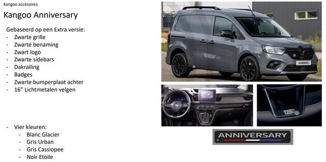 Renault KANGOO 1.5 Blue dCi 115 Extra L1 125th Anniversary | Trekhaak | Adaptive Cruise | Climate Control