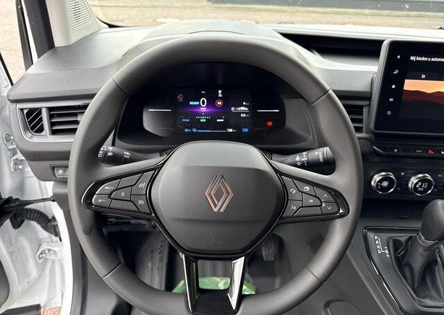 Renault KANGOO E-Tech Advance L1 44 kWh - vierseizoensbanden en extended grip,additionele parkeerhulp en navigatiesysteem,houten laadvloer en polypro zijwandbekleding in de laadruimte