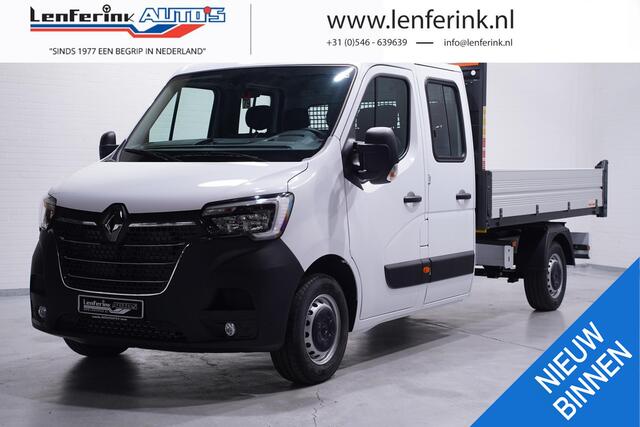 Renault MASTER 2.3 dCi 165 pk Kipper Dubbel Cabine va 479,- p/mnd Airco, Cruise Control, 6-Zits, Nieuw, Direct Leverbaar