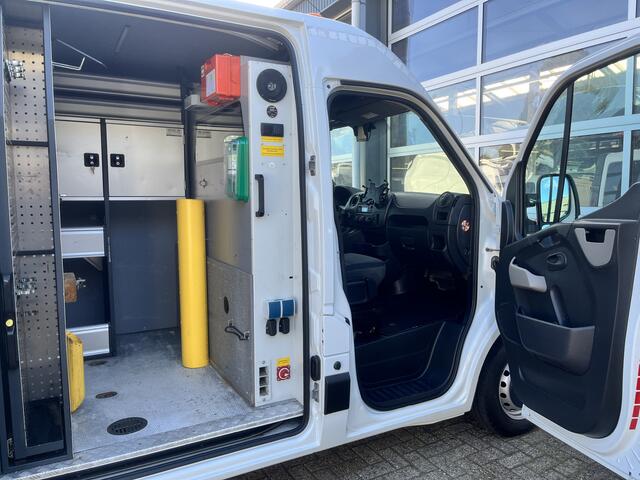 Renault MASTER T35 2.3 dCi L2H2 146PK Euro 6 Airco Cruise controle Kastinrichting Omvormer Standkachel Camera Telefoonverbinding Werkplaatsinrichting 1e Eigenaar Bpm vrij Ideaal voor camper!!