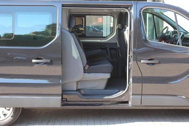 Renault TRAFIC 2.0 dCi 145 pk Comfort Dubbele Cabine Navi, Airco,Trekhaak, Laadruimte betimmert