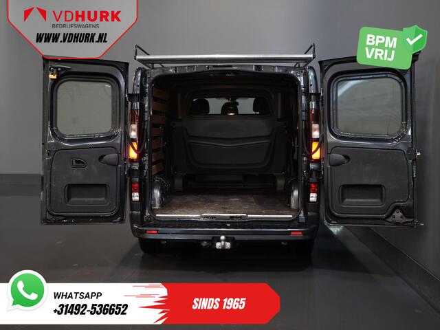 Renault TRAFIC 2.0 dCi 145 pk Aut. L2 DC Dubbel Cabine BPM VRIJ! 2xSchuifdeur/ LED/ Stoelverw./ Climate/ Cruise/ Imperiaal/ Sidebars/ Trekhaak/ Camera/ Navi/ 17" LMV