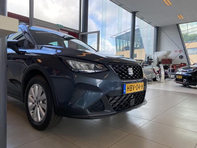 Seat Arona 1.0 EcoTSI Style Automaat,Unieke Kilometerstand,Apple Carplay Android/Auto,Virtual cockpit,Spraakbediening,Parkeersensoren,Lane assist,Airco,Cruisecontrol,Nieuwstaat,16 Inch Lmv