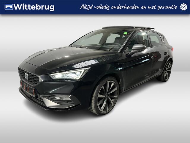 Seat LEON 1.4 TSI eHybrid PHEV FR Business Intense / AUTOMAAT/ PANO/ CAMERA/ PARK. SENSOREN/ DCC/ KEYLESS/ DODE HOEK/ LED/ FULL LINK/ STUURVERWARM./ ADAPT. CRUISE/ NAVI/ CLIMA/ DAB/ 18" LMV